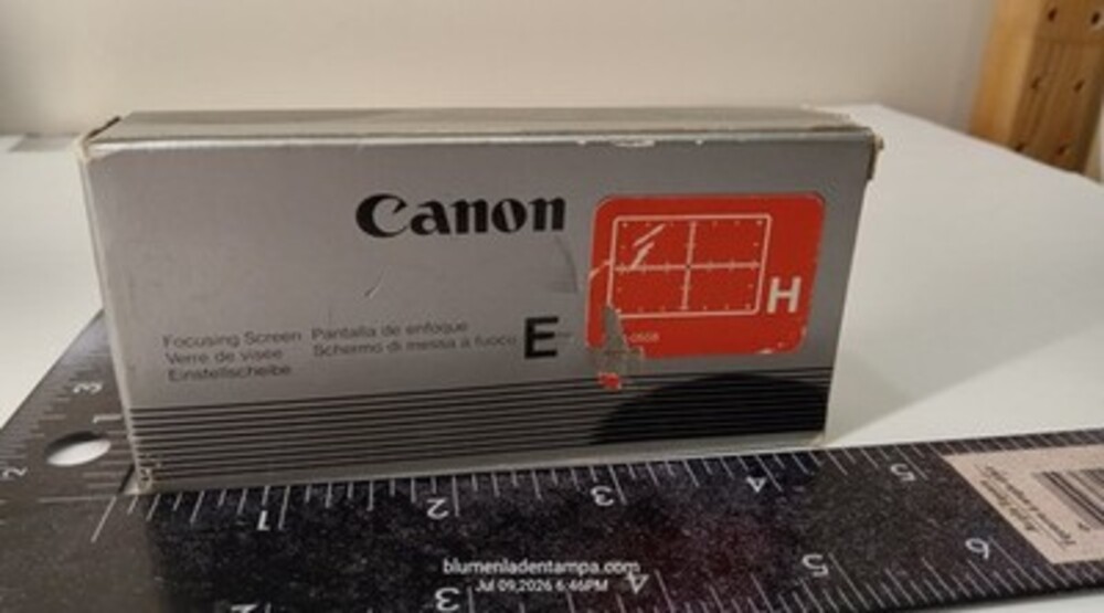 Canon Focusing Screen E-H Laser Matte with Grid for EOS 620 / 650 Cameras